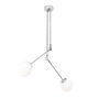 Opviq Lámpara de araña Cambaz - 3451 Cromo y Blanco